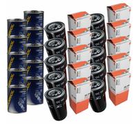 10X Original MAHLE / KNECHT Filtro Olio OC 105 + 10X SCT Flush Motore