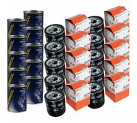 10X Original MAHLE / KNECHT Filtro Olio OC 1053 + 10X SCT Flush Motore