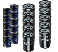 10X Original MAHLE / KNECHT Filtro Olio OC 47 + 10X SCT Flush Motore