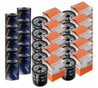 10X Original MAHLE / KNECHT Filtro Olio OC 473 + 10X SCT Flush Motore