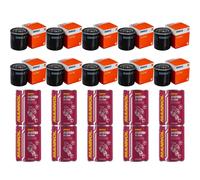 10X Original MAHLE / KNECHT Filtro Olio OC 996 + 10X SCT Pulizia Motore
