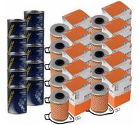 10X Original MAHLE / KNECHT Filtro Olio OX 151D + 10X SCT Flush Motore