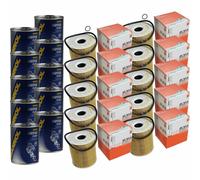10X Original MAHLE / KNECHT Filtro Olio OX 156D + 10X SCT Flush Motore