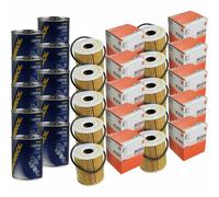 10X Original MAHLE / KNECHT Filtro Olio OX 175D + 10X SCT Flush Motore