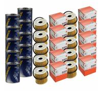 10X Original MAHLE / KNECHT Filtro Olio OX 346D + 10X SCT Flush Motore