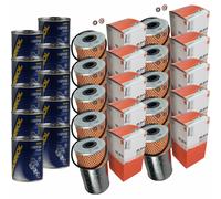 10X Original MAHLE / KNECHT Filtro Olio OX 38D + 10X SCT Flush Motore