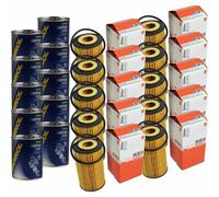 10X Original MAHLE / KNECHT Filtro Olio OX 401D + 10X SCT Flush Motore