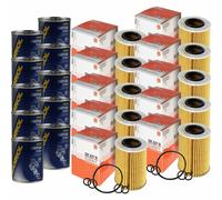 10X Original MAHLE / KNECHT Filtro Olio OX 437D + 10X SCT Flush Motore