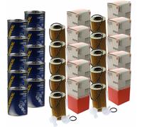 10X Original MAHLE / KNECHT Filtro Olio OX 554D2 + 10X SCT Flush Motore