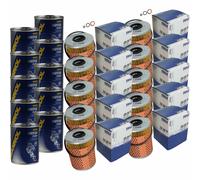 10X Original MAHLE / KNECHT Filtro Olio OX 68D + 10X SCT Flush Motore
