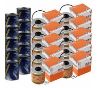 10X Original MAHLE / KNECHT Filtro Olio OX 91D + 10X SCT Flush Motore