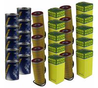10X Original MANN Filtro Olio H 712 K + 10X SCT Flush Motore