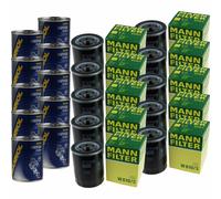 10X Original MANN Filtro Olio W 610/3 + 10X SCT Flush Motore