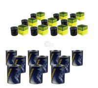 10X Original MANN Filtro Olio W 7053 + 10X SCT Flush Motore