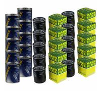 10X Original MANN Filtro Olio W 712/54 + 10X SCT Flush Motore