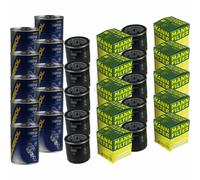 10X Original MANN Filtro Olio W 712/75 + 10X SCT Flush Motore