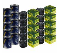 10x Original MANN Filtro Olio W 77 + SCT Flush Motore