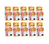10x Originale edding Inchiostro Cartuccia 130 per Epson T0611 Stylus D68 D88