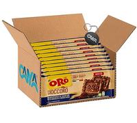 10X Oro Saiwa Cioccoro Biscotti Frollini Integrali al Cacao con Gocce di Cioccolato e Fiocchi d'Avena 300g [CAIYA® BOX da 10 Confezioni]