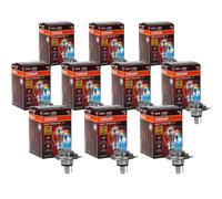 10x OSRAM H4 Notte Breaker 220 Alogena Fino +220% 1650/1000 Lm Modello 2024/25