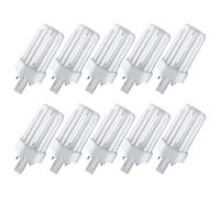 10x Osram Lampada Compatta Fluorescente Dulux T Plus 13W 840 4000K GX24d-1