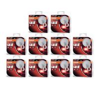 10X OSRAM NIGHT BREAKER SILVER H1 DuoBox Lampadina 3200 K 1350 Lm