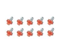 10x Osram Originale Linea 12 Volt / 1.12 Watt BX8.4D Base Pasellorange