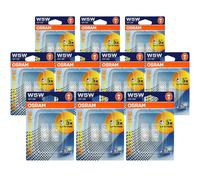 10x OSRAM W5W 12V 5W Alogeno Ultra Life Blister Set 2 Pezzo Pera 2825ULT-02B