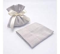 10X OTTOMAN Sacchetto Portaconfetti GRIGIO 12x11 BOMBONIERA 15EG