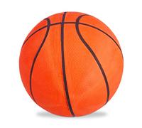 10x Palle da Basket, Ottima Presa, Indoor & Outdoor, con Valvola, Gomma, Allenamento, Ragazzi, Misura 7, Arancione