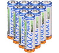 10X Panasonic AA Mignon Akku BK-3HGAE/BF1 Ni-MH 1,2V 2700mAh