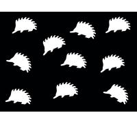 10X Patch Miniblings Igel Panno Applicazione 23Mm GLATT Autunno