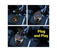10X PD 3.0 Tipo C USB Caricabatterie Veloce Din Un USB E 18W QC 3.0 Presa di Corrente con Voltmetro per 12V-24V Moto