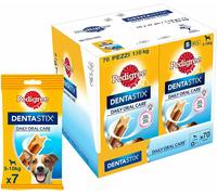 10X PEDIGREE DENTASTIX 7PZ SNACK MASTICABILE CANE TAGLIA PICCOLA 5-10 Kg IGIENE