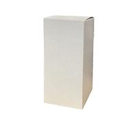 10X Pelle Bianco 12x12x25 cm Scatola bomboniera Pieghevole