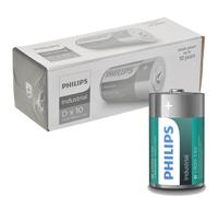 10x Philips Batterie Industriali Alcaline Formato D LR20 BULK Pack