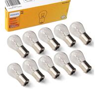 10x Philips Lampadina Alogena 12V 21W P21W BA15s Freccia