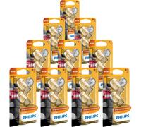 10X Philips Standard W21W 21W 12V Lampadine Auto