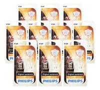 10X Philips Vision 2Pz. W16W 6W 12V 3W W21X95D Blister Lampadina