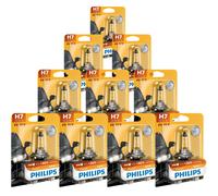 10X Philips Vision H7 Alogena Fino Al 30% In Più Luce 55W 12V Lampadine Per Auto