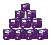 10x Philips VisionPlus H4 Alogena Fino 60% più Luminosa 60/55W 12V