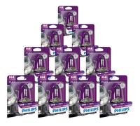 10x Philips VisionPlus H4 Alogena Fino 60% più Luminosa 60/55W 12V Lampade Auto