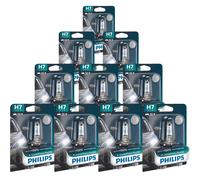 10X Philips X-TremeVision Pro150 H7 Alogeno Fino Al 150% Di Luce 55W 12V