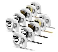 10x Phomemo P12/P12Pro Etiketten,12mm X 4m Original Weiß auf Schwarz Gold auf Schwarz Schwarz auf Splitter P12/P12Pro/LT12 Etikettenband FüR P12 beschriftungsgerät