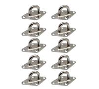 10x Piastra con occhiello in acciaio inossidabile Gancio a U a da 2,36 pollici/60 mm for soffitto pesante Ganci ad anello Occhi a vite Hardware marino Anello di graffetta
