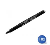 10x Pica Market Marcatore Permanente Instant White 532 Pica Bianco