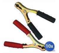 10x Pinza Ramata Maurer Per Cavi Batteria Colore Nero/Rosso A8 50 Ampere Mm 110