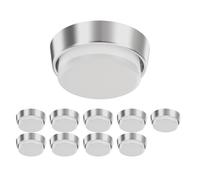 10x plafoniera/porta lampada INEL acciaio inox opaco 1x GX53 max. 25W
