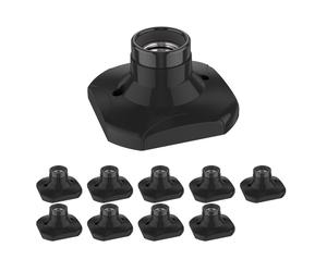 10x plafoniera/porta lampadine ELEKTRA nero 1x E27 max. 60W