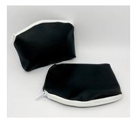 10X Pochette con cerniera in similpelle NERO 10x13 cm BOMBONIERA LAUREA 0VOX